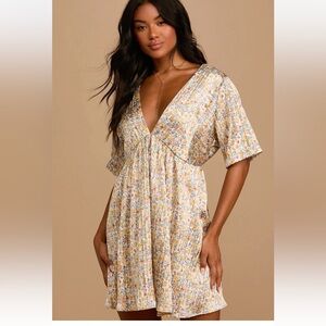 Lulu's Multicolor Floral Dress